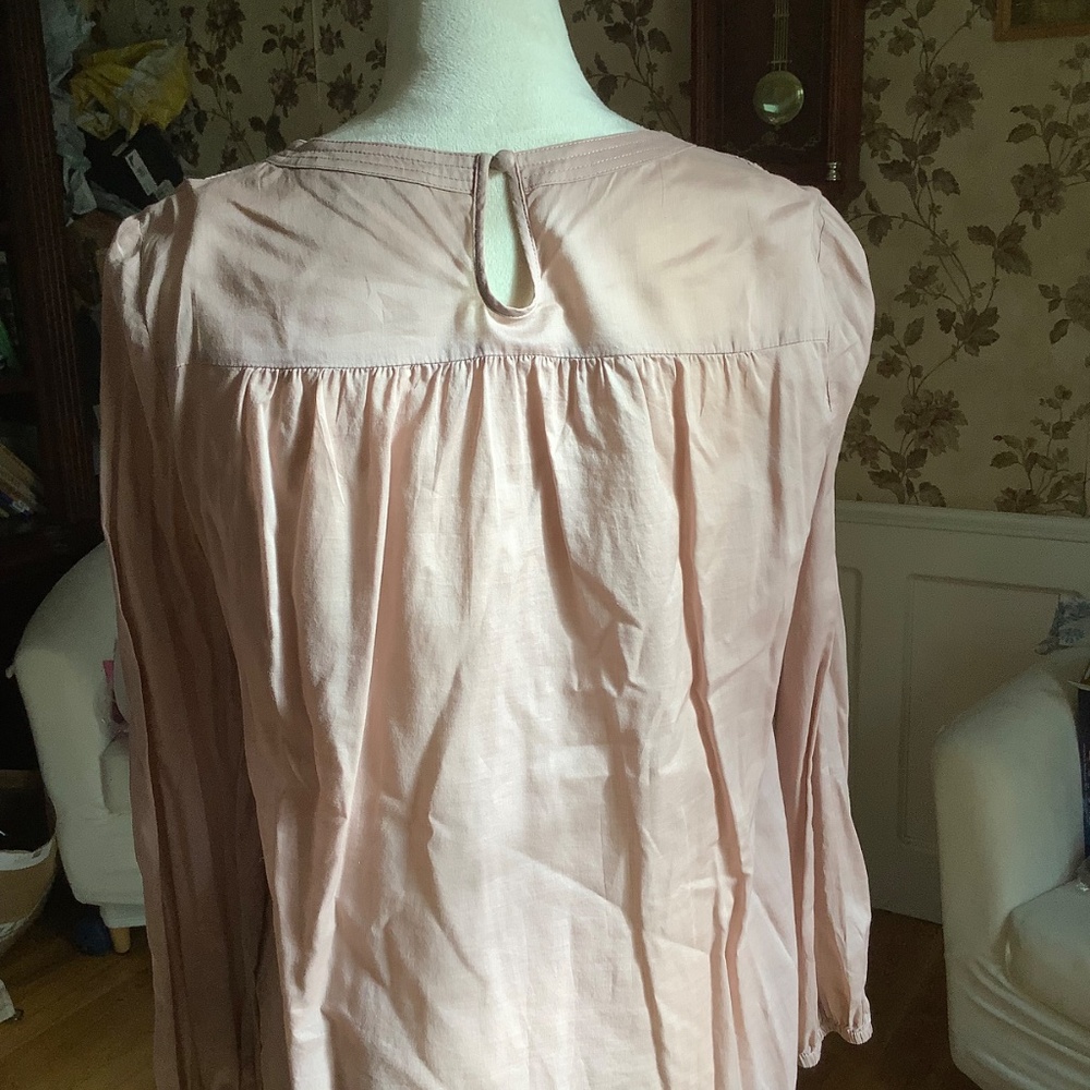 Boden Cotton Blouse Dusty Pink us size 8, uk size 12 - Picture 5 of 8